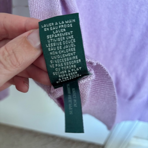 Lauren Ralph Lauren Turtleneck Sweater Silk Cashmere - Picture 7 of 8